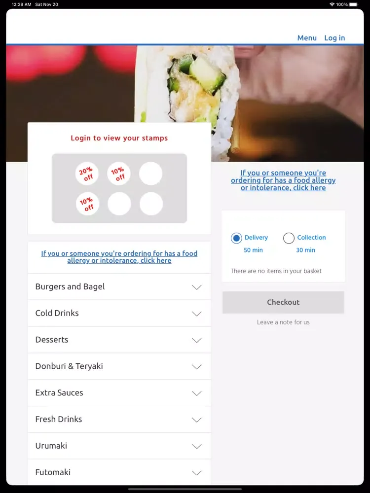 Yummy box, Romford iPad  স্ক্রিনশট
