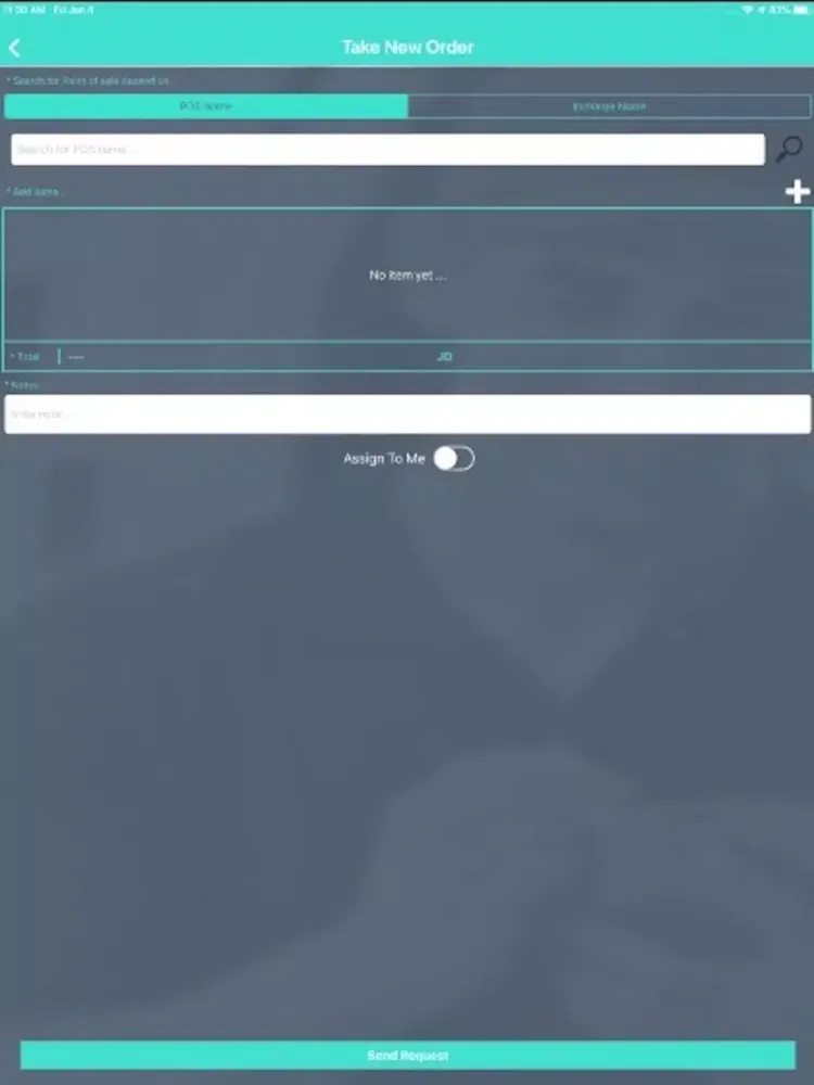 Screenshot di OrderEra Rep iPad 