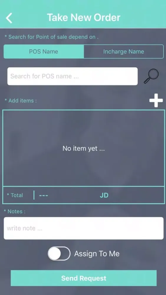 Screenshot di OrderEra Rep