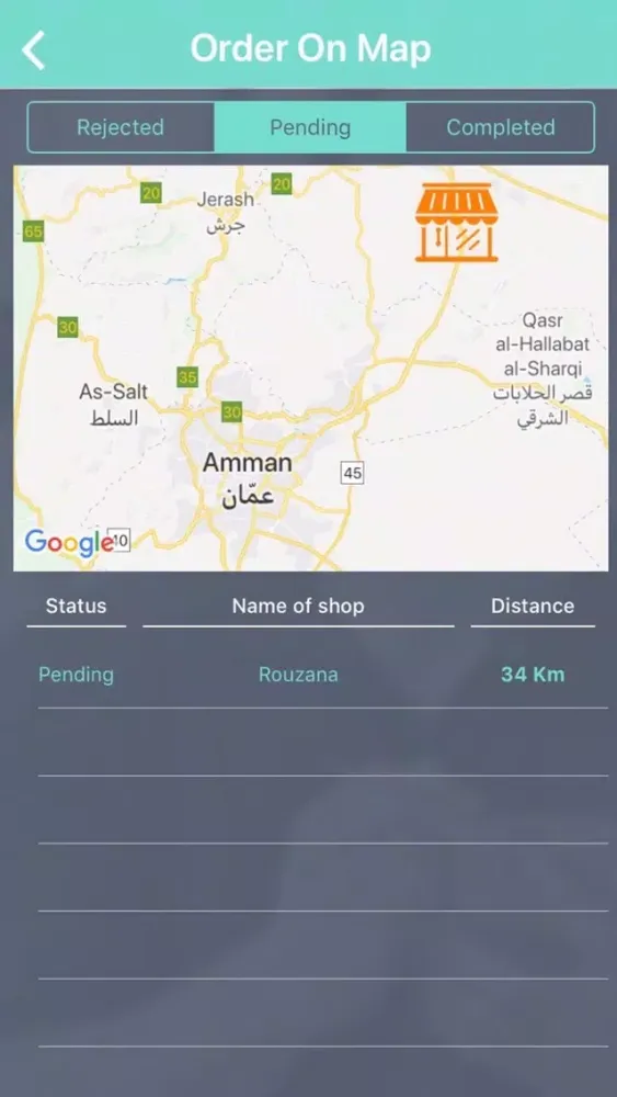 Screenshot di OrderEra Rep