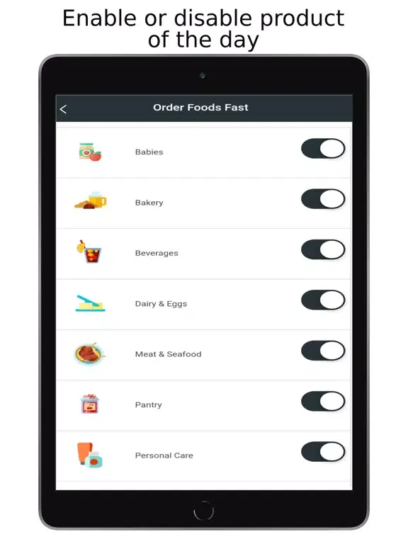 Zrzuty ekranu Business App Order Foods Fast iPad 
