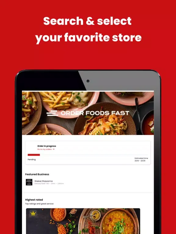 Order Foods Fast Ordering Pro iPad  स्क्रीनशॉट
