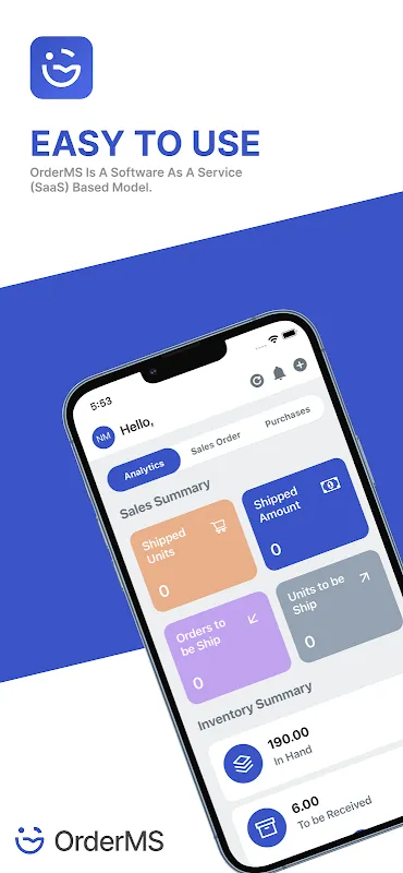 Order Management App - OrderMS Screenshots
