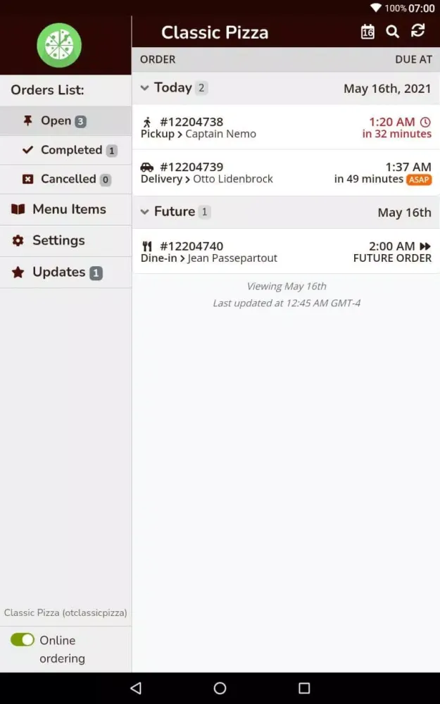 Order Manager Ekran Görüntüleri