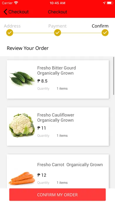 Capturas de tela do Orderoo