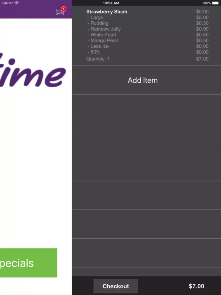 Capturas de tela do Chatime MD iPad 