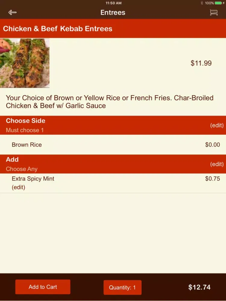 Ảnh chụp màn hình của Al-Sham Restaurant 2 iPad 
