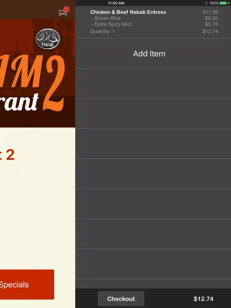 Ảnh chụp màn hình của Al-Sham Restaurant 2 iPad 