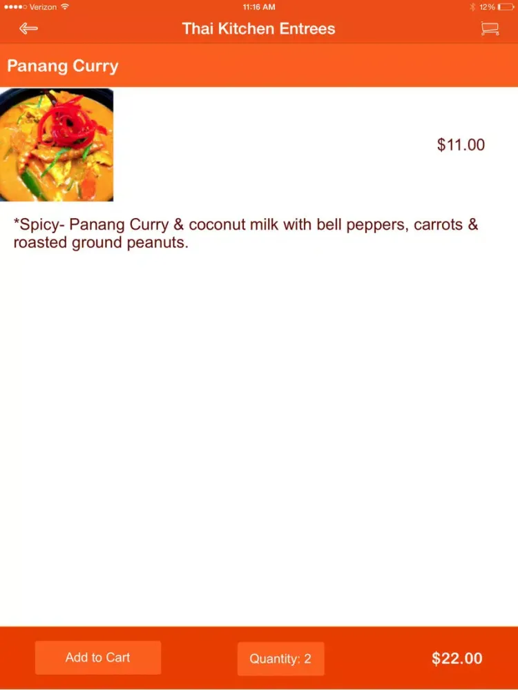 ภาพหน้าจอของ Asian Thai Kitchen iPad 