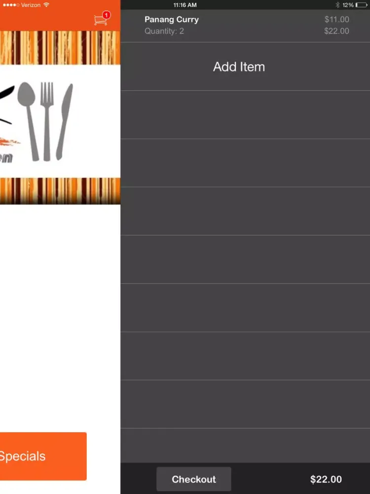 ภาพหน้าจอของ Asian Thai Kitchen iPad 