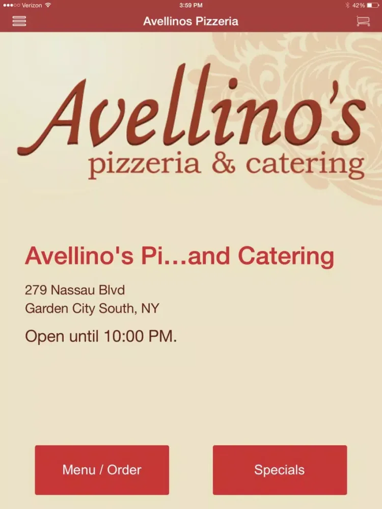 صور Avellino's Pizzeria iPad 