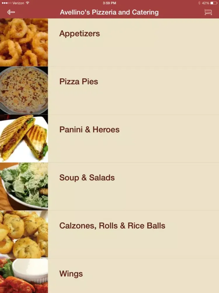صور Avellino's Pizzeria iPad 