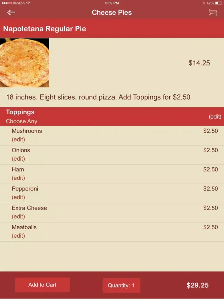 صور Avellino's Pizzeria iPad 