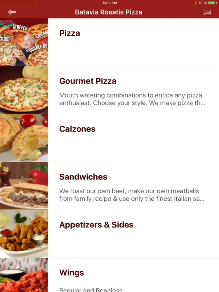 Batavia Rosatis Pizza iPad  سکرین شاٹس