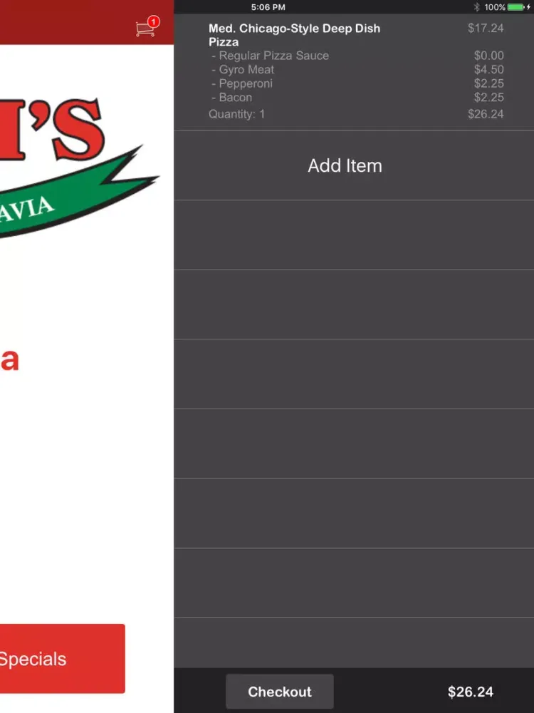Batavia Rosatis Pizza iPad  سکرین شاٹس