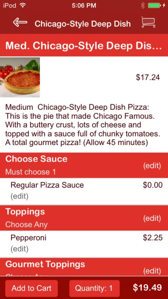 Batavia Rosatis Pizza سکرین شاٹس