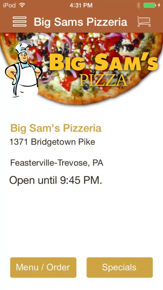 Capturas de tela do Big Sam's Pizzeria