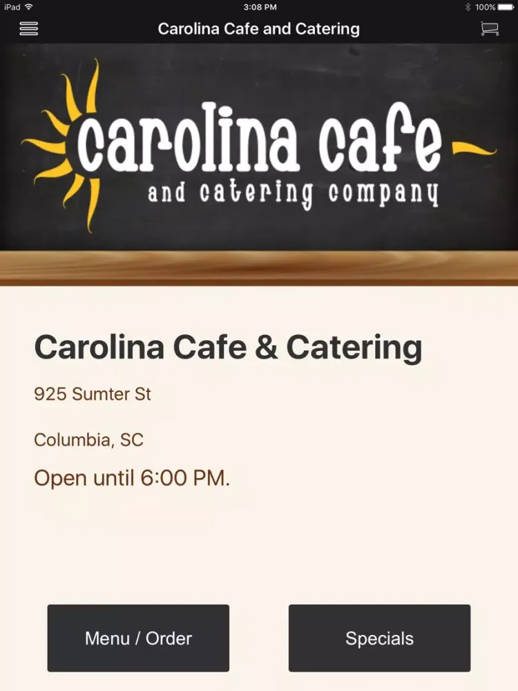 تصاویر Carolina Cafe & Catering iPad 