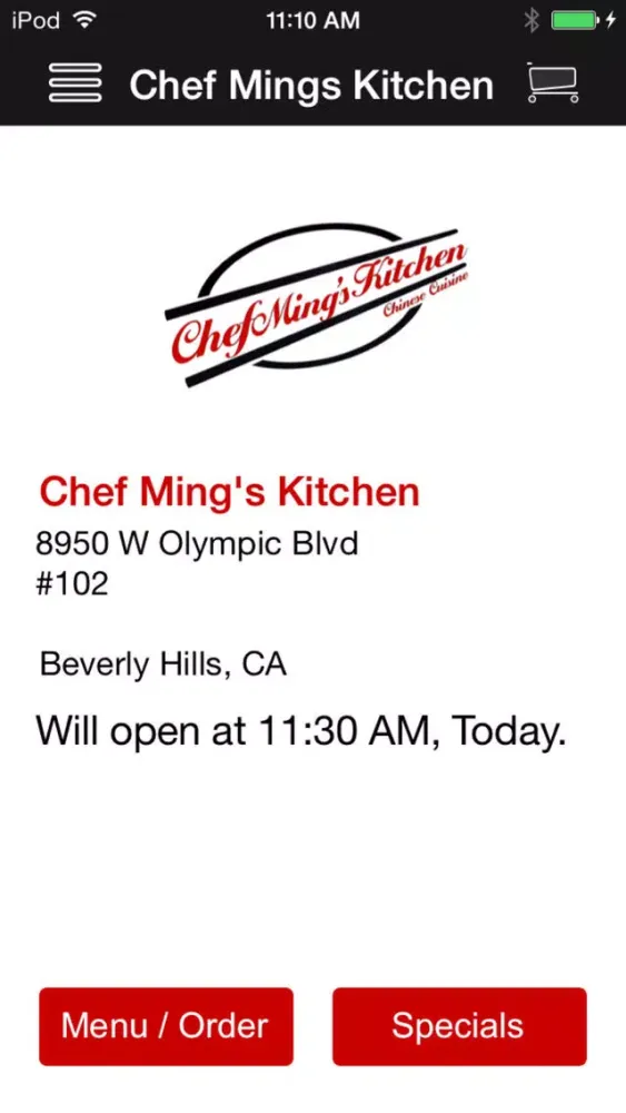 Capturas de tela do Chef Ming's Kitchen