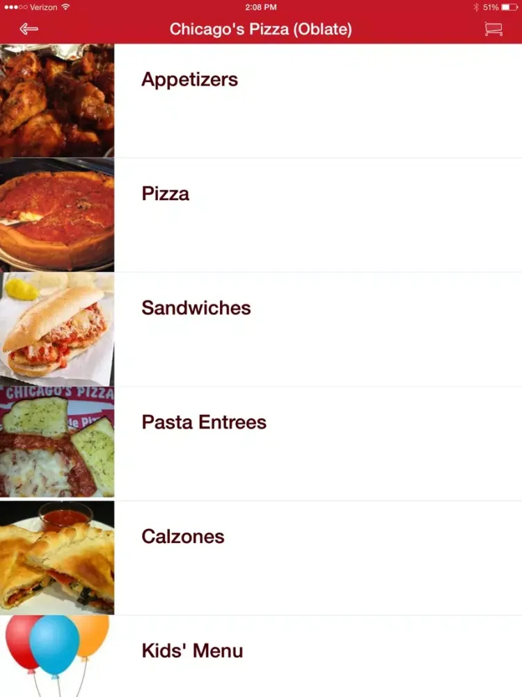 Chicagos Pizza iPad  Screenshots