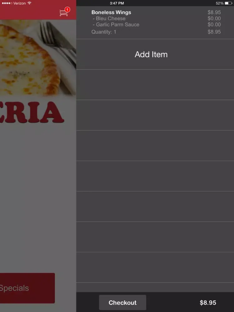 Capturas de pantalla de Dantes Pizzeria iPad 