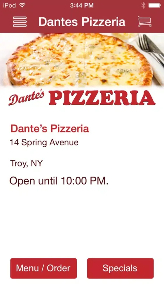 Capturas de pantalla de Dantes Pizzeria
