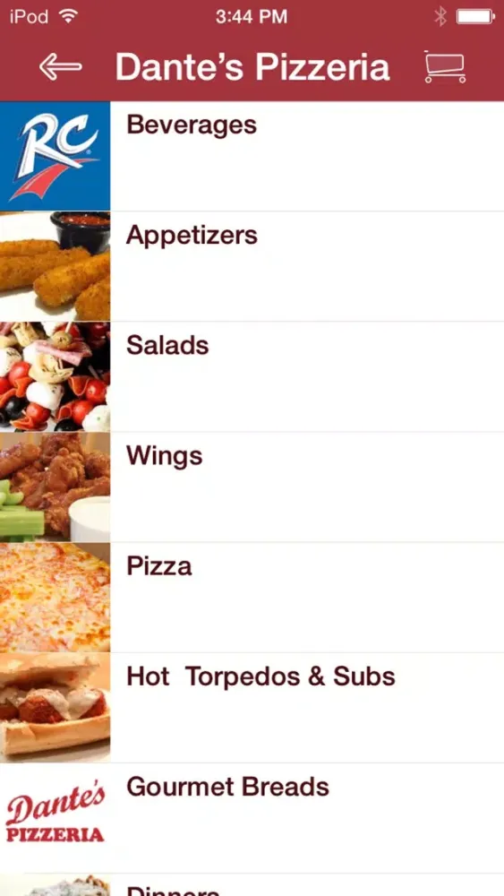 Capturas de pantalla de Dantes Pizzeria