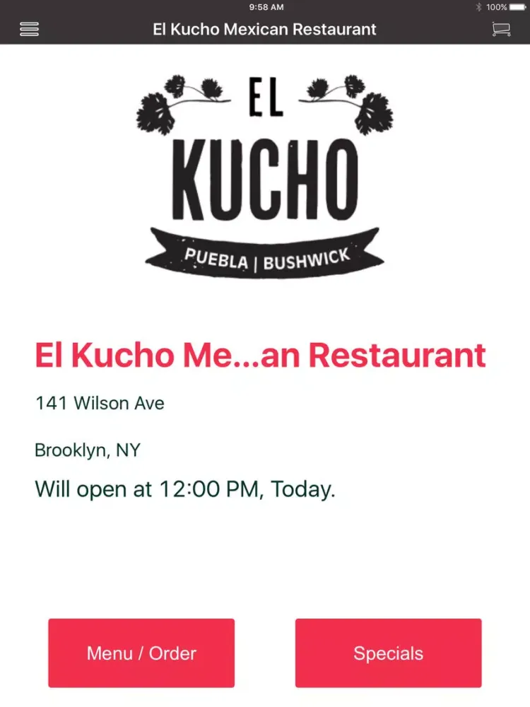 Capturas de pantalla de El Kucho Mexican Restaurant iPad 