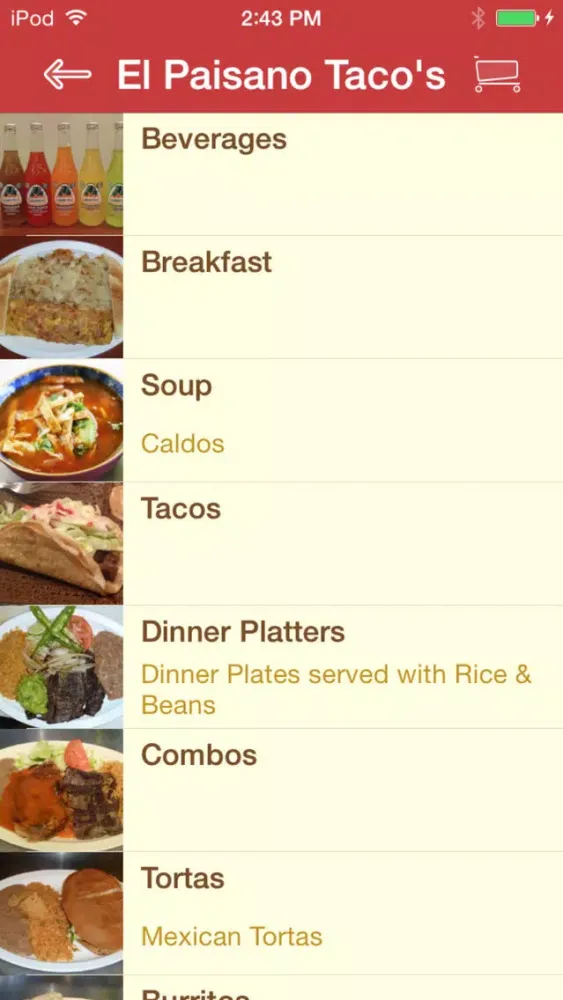 Capturas de pantalla de El Paisano Taco's