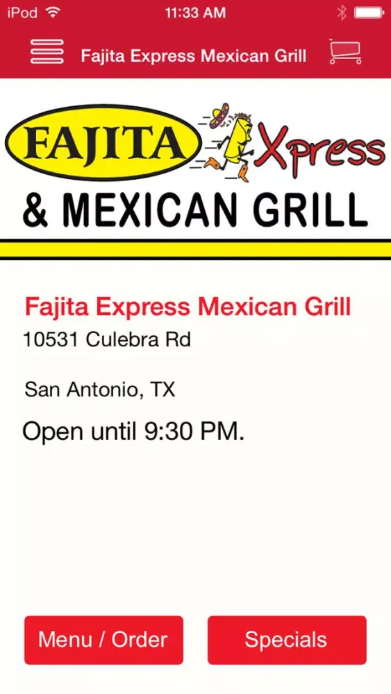 Ảnh chụp màn hình của Fajita Express Mexican Grill