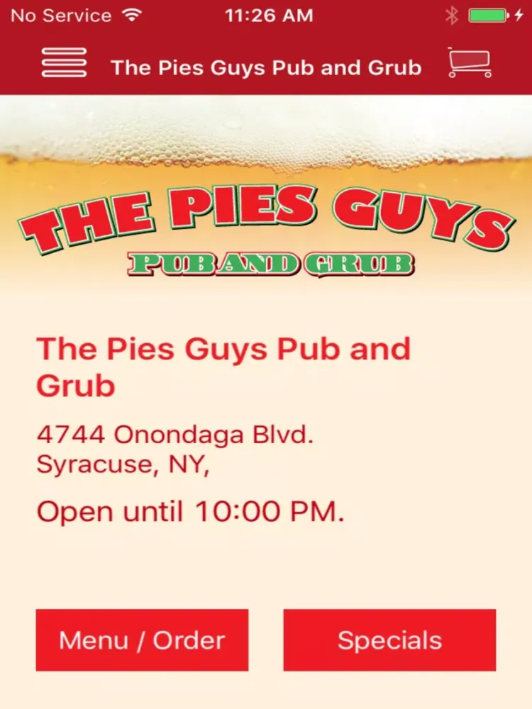 Screenshot di The Pies Guys Pub and Grub iPad 