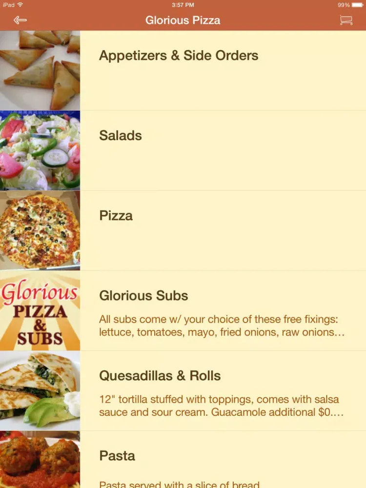 Captures d'écran de Glorious Pizza iPad 