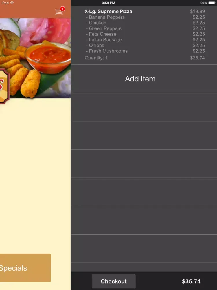 Captures d'écran de Glorious Pizza iPad 