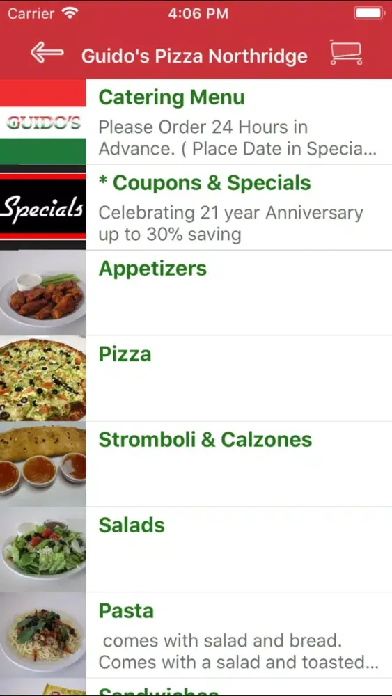 Capturas de pantalla de Guidos Pizza Northridge