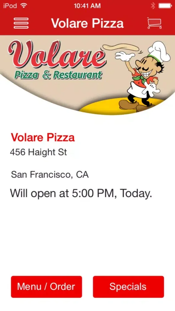 Volare Pizza Screenshots