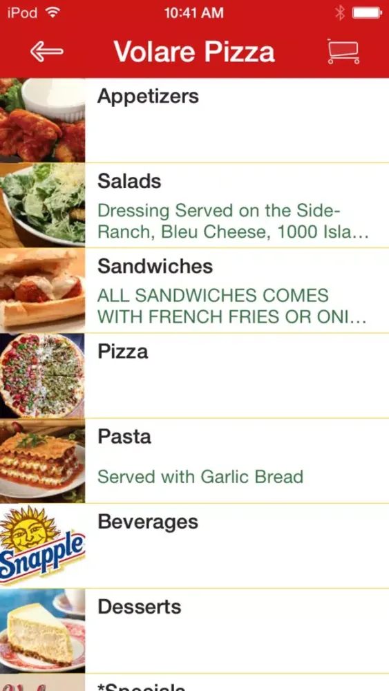 Volare Pizza Screenshots