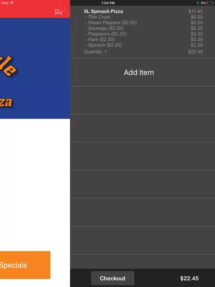 Holme Style Pizza iPad  스크린샷