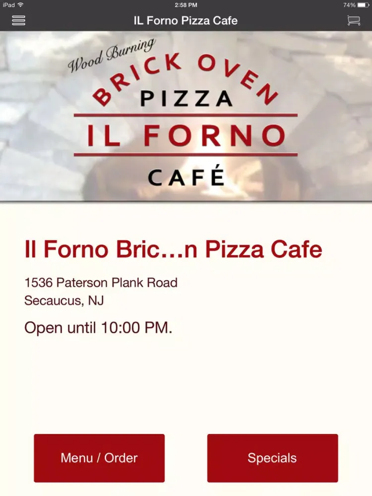Captures d'écran de IL Forno Pizza Cafe iPad 