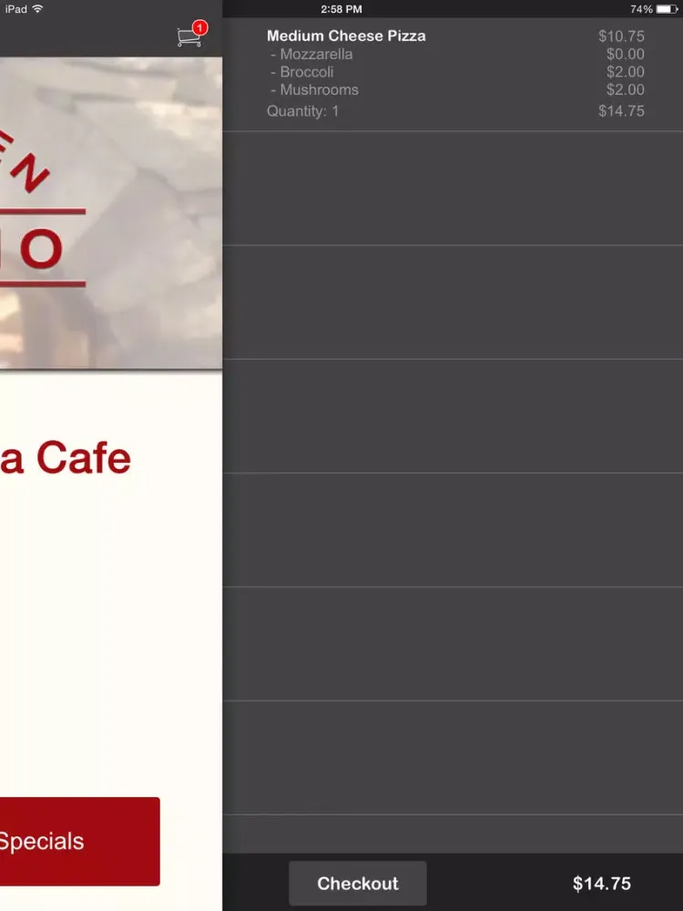 Captures d'écran de IL Forno Pizza Cafe iPad 