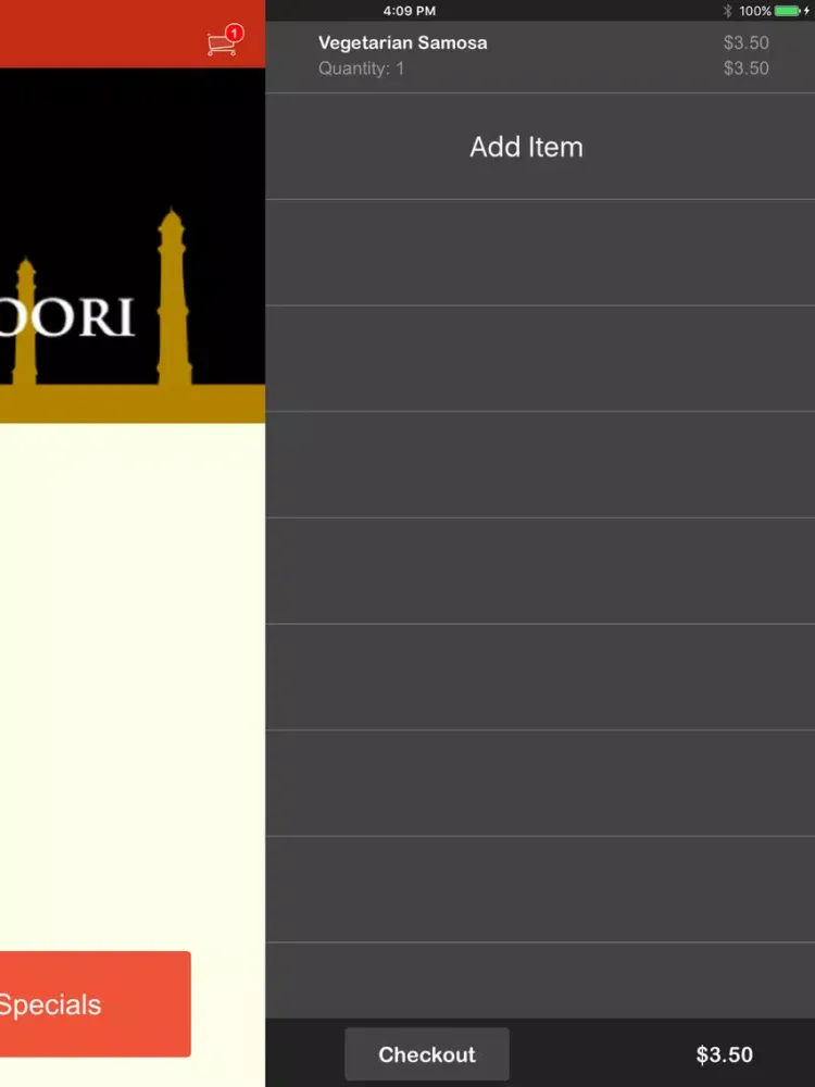 Capturas de tela do India's Tandoori CA iPad 