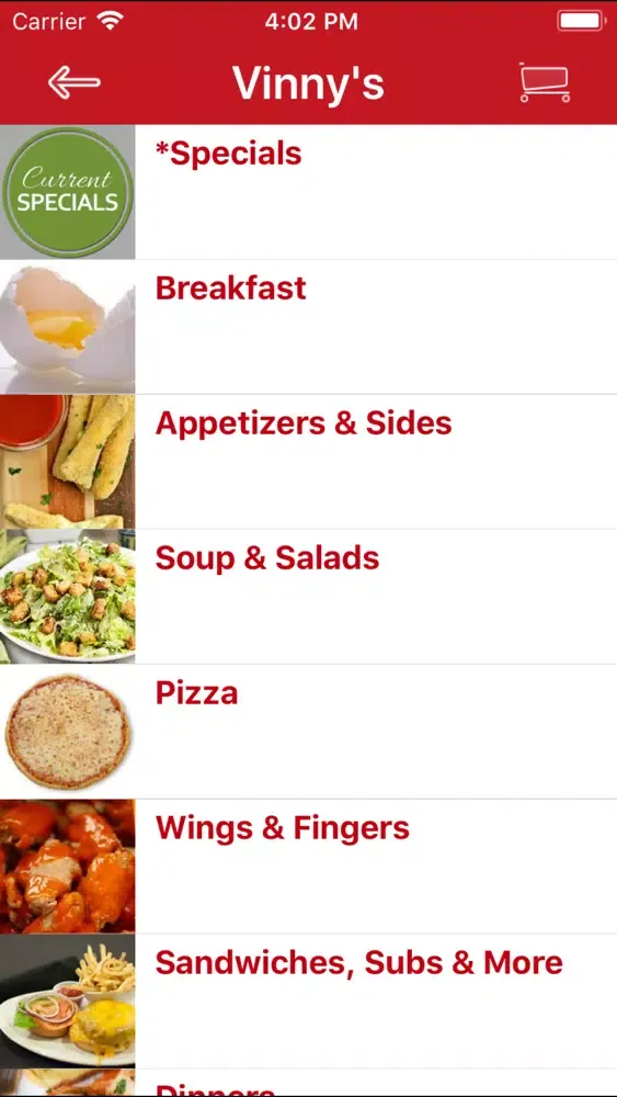 Vinny's NY Pizzeria应用截图