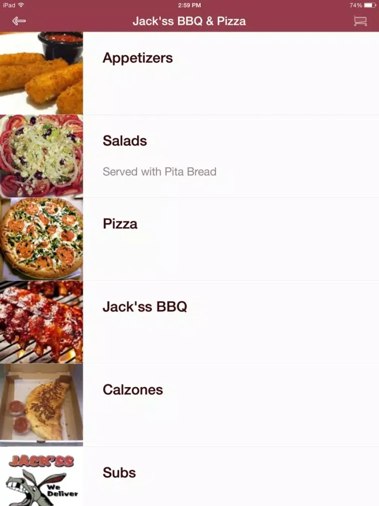 Jack'ss BBQ and Pizza iPad  Ekran Görüntüleri