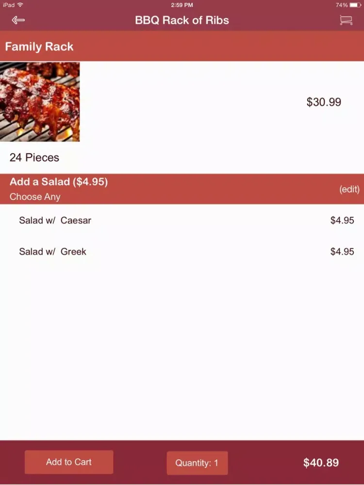 Jack'ss BBQ and Pizza iPad  Ekran Görüntüleri