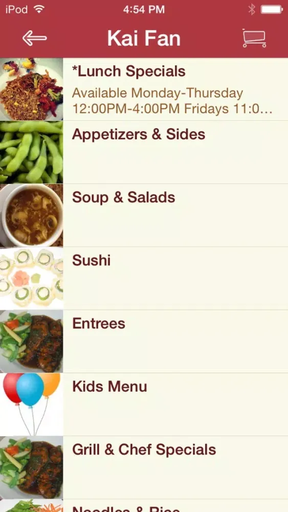 Screenshot di Kai Fan Asian Cuisine & Sushi Bar
