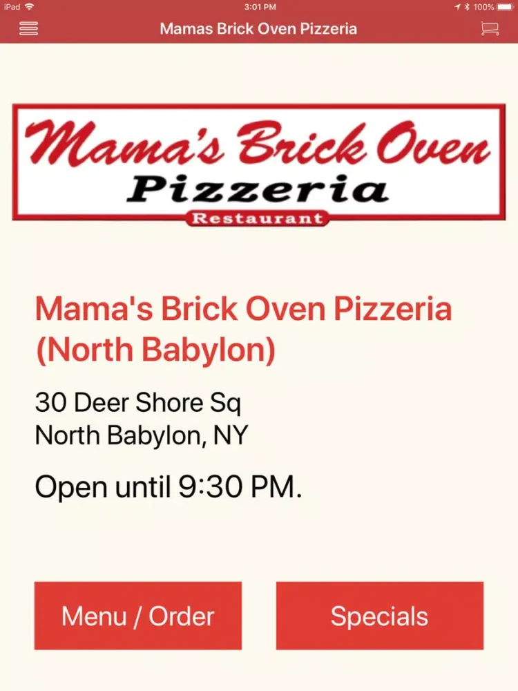 Скриншоты Mama's Brick Oven Pizzeria iPad 