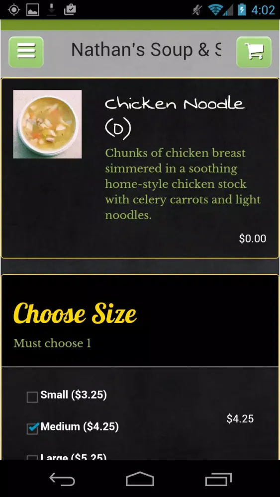 Nathan's Soup & Salad Screenshots