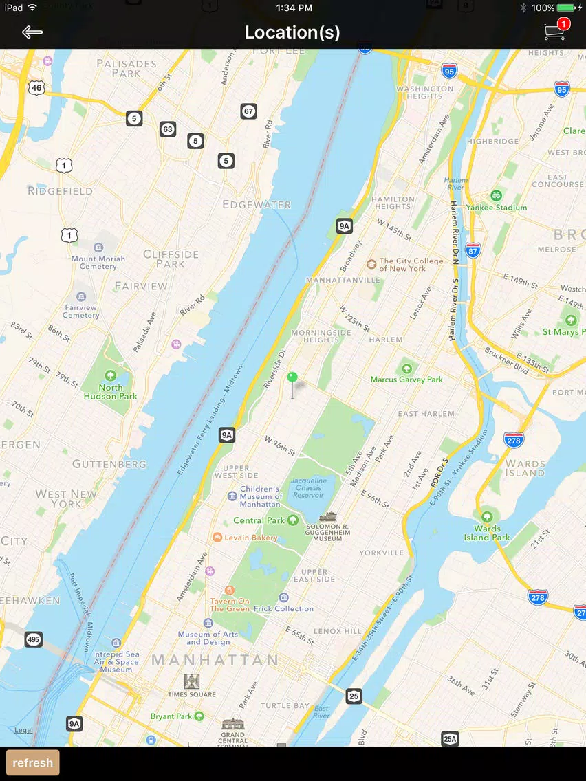 Ảnh chụp màn hình của NY Brat Factory iPad 
