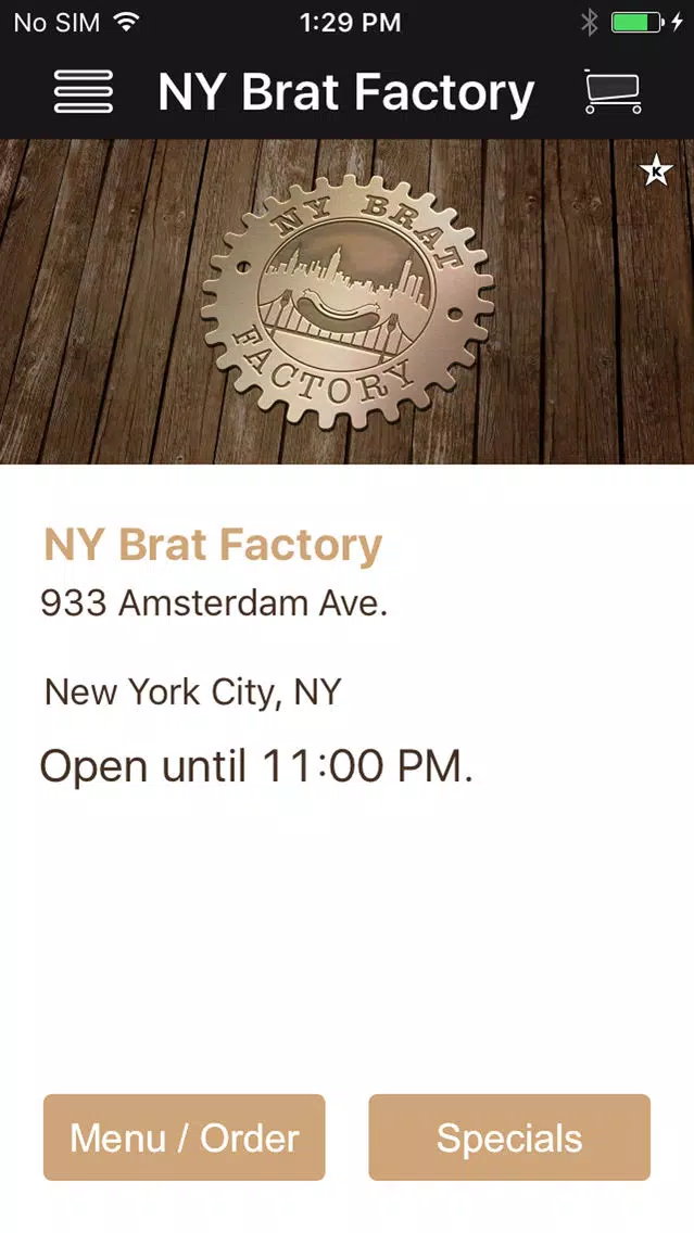 Ảnh chụp màn hình của NY Brat Factory