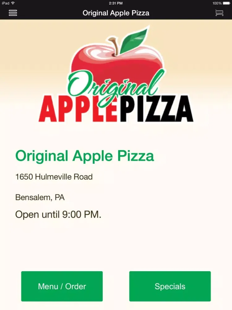 Original Apple Pizza iPad  Screenshots
