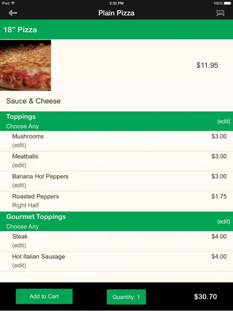 Original Apple Pizza iPad  Screenshots